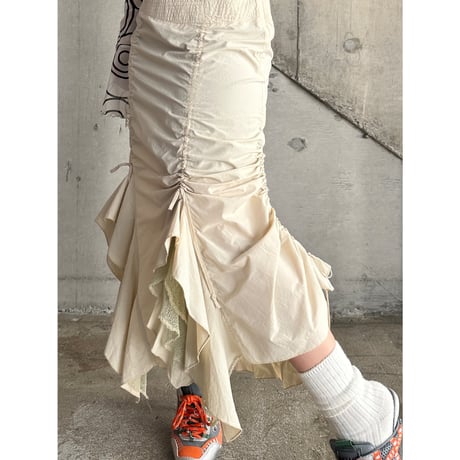 00s draw code design frill skirt