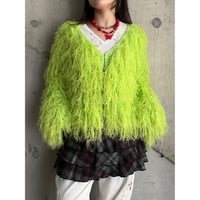 00s~ fringe design knit jacket