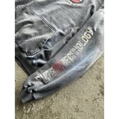 90s~00s “NO FEAR” sun faded sweat hoodie