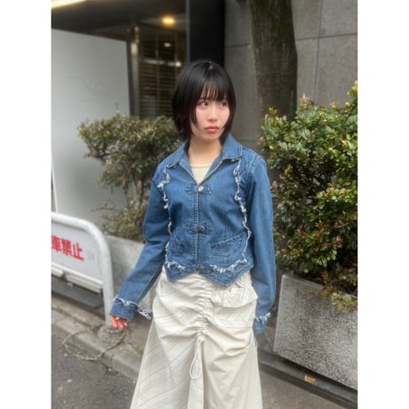 00s western design denim jacket