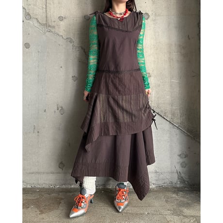 00s layered design dress