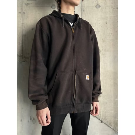 00s~ “CARHARTT” sun faded sweat zip up hoodie