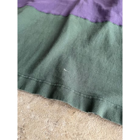 90s "GAP" multi color damaged rugby shirt