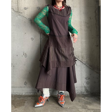 00s layered design dress