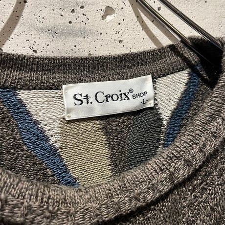 90s “St.Croix” 3D knit sweater