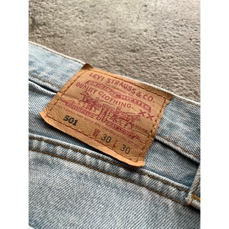 00s "Levi's" 501 hand painted denim pants