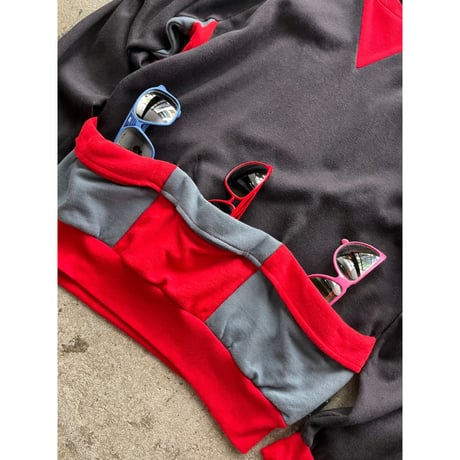 80s front pocket acrylic sweat shirt