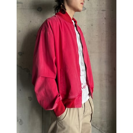 90s “Polo by Ralph Lauren” sun faded cotton zip up jacket