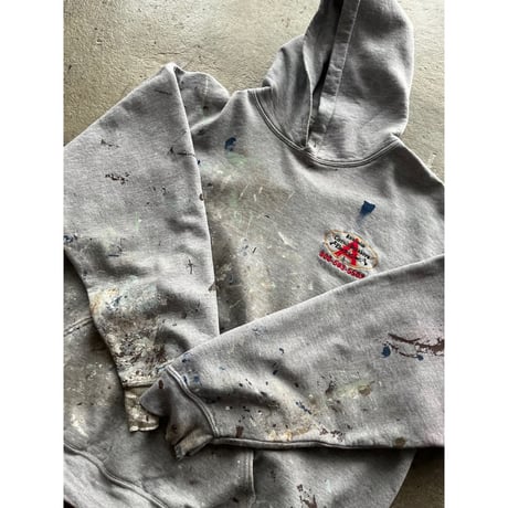 00s painted embroidery sweat hoodie