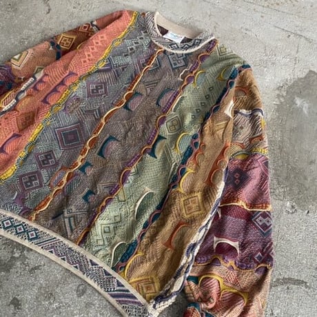 90s "COOGI" 3D knit sweater