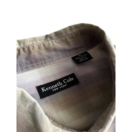 90s cotton omble check shirt