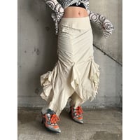 00s draw code design frill skirt