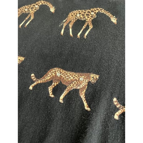 90s animal pattern l/s t-shirt