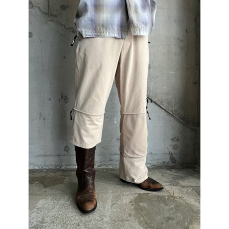 00s cotton blend 2way wide pants