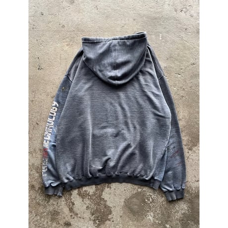 90s~00s “NO FEAR” sun faded sweat hoodie