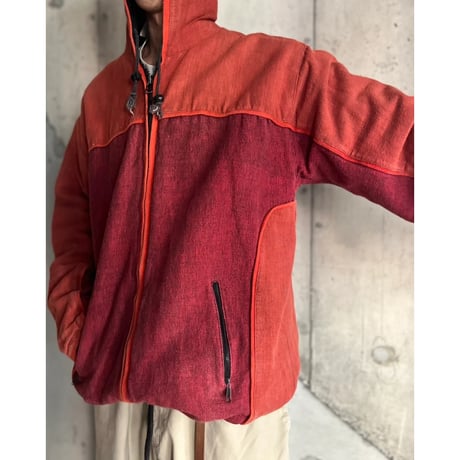 90s switching design hooded jacket