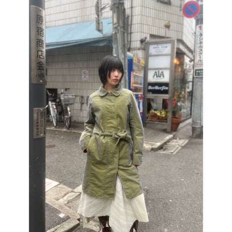 00s "LEVI'S" shiny corduroy denim long jacket