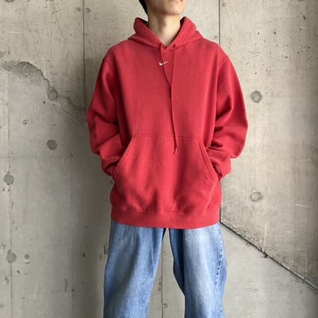 90~00s "NIKE" center swoosh sweat parker