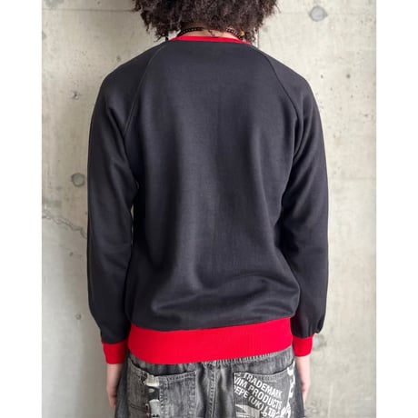 80s front pocket acrylic sweat shirt