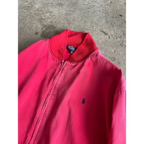 90s “Polo by Ralph Lauren” sun faded cotton zip up jacket