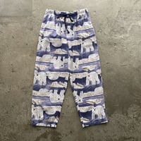 00s "JOE BOXER" white bear design flannel pajamas pants