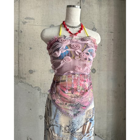 flower patterned stole
