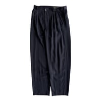 80s "JAMES LORD" rayon 4tuck wide slacks