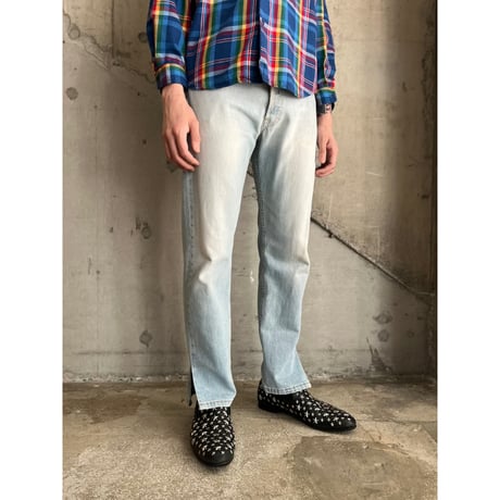 00s "Levi's" 501 hand painted denim pants