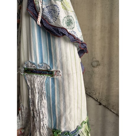 00s layered & frill design dress
