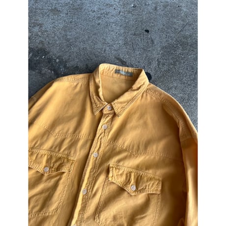 90s garment dye cotton western shirt