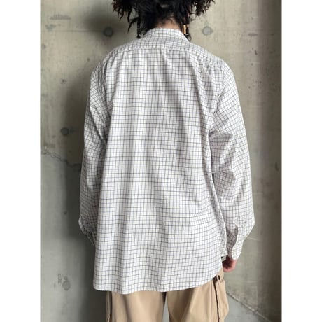 90s “Polo by Ralph Lauren” plaid pattern open collar shirt