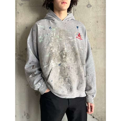 00s painted embroidery sweat hoodie