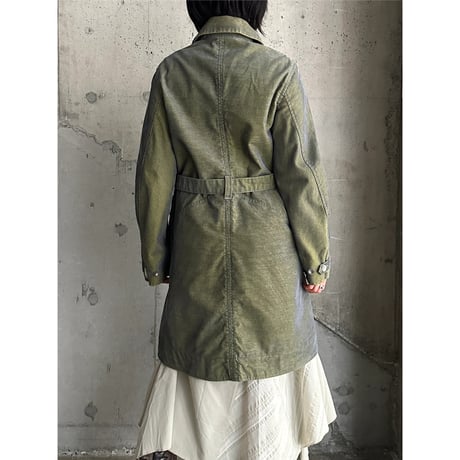 00s "LEVI'S" shiny corduroy denim long jacket