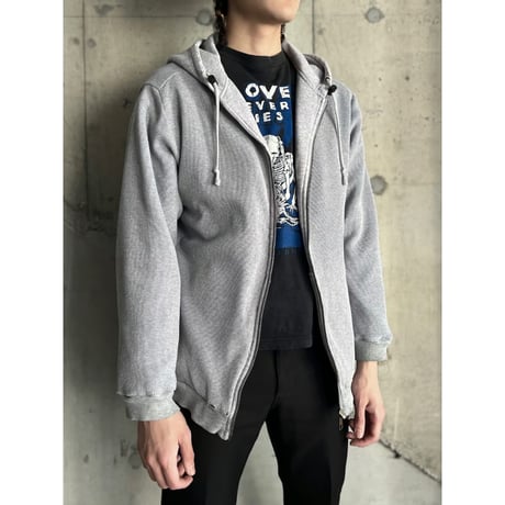 00s thermal lined sweat zip up hoodie