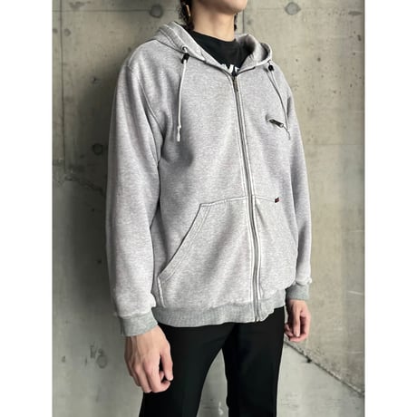 00s thermal lined sweat zip up hoodie