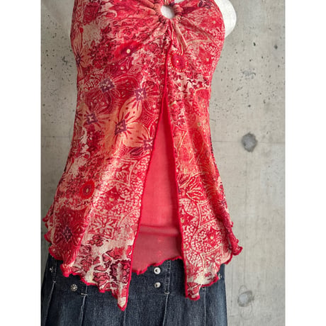 all patterned halter neck tops