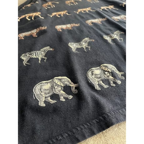 90s animal pattern l/s t-shirt