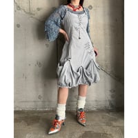 00s balloon silhouette dress