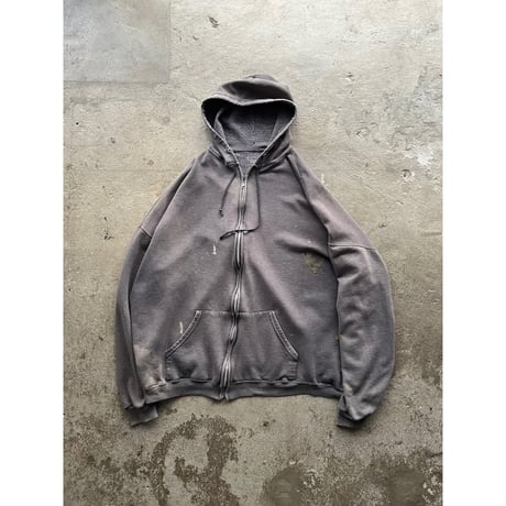 00s~ sun faded sweat zip up hoodie