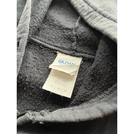 00s~ “ROOF MART” painted sweat zip up hoodie