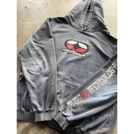 90s~00s “NO FEAR” sun faded sweat hoodie