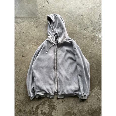 00s thermal lined sweat zip up hoodie
