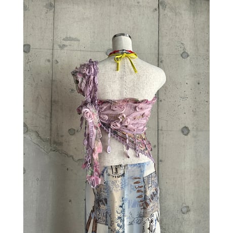 flower patterned stole