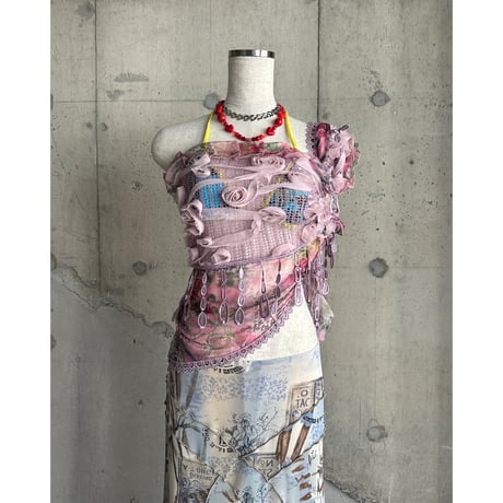 flower patterned stole