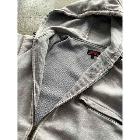 00s thermal lined sweat zip up hoodie