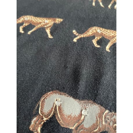 90s animal pattern l/s t-shirt