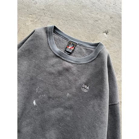 90s embroidery sweat shirt