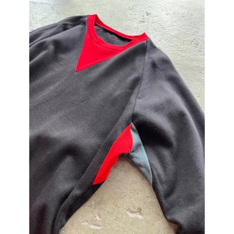 80s front pocket acrylic sweat shirt