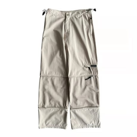 00s cotton blend 2way wide pants