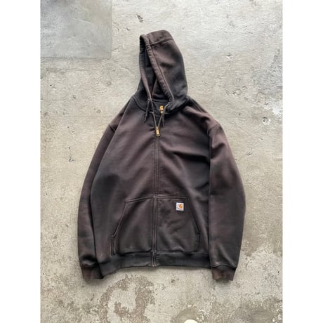 00s~ “CARHARTT” sun faded sweat zip up hoodie